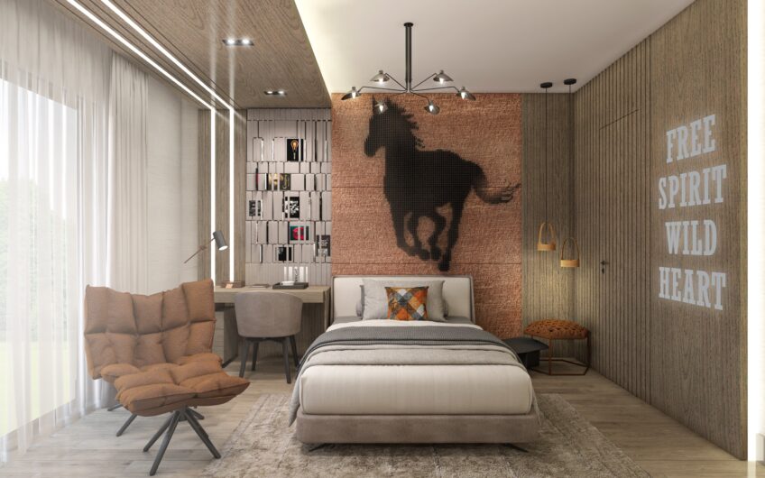 Luxurious villas with separate pool in an upscale neighborhood