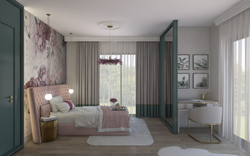 Luxurious villas with separate pool in an upscale neighborhood