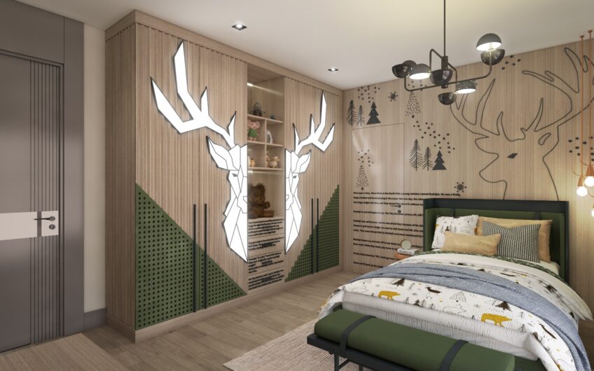 Luxurious villas with separate pool in an upscale neighborhood