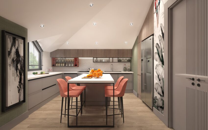 Luxurious villas with separate pool in an upscale neighborhood