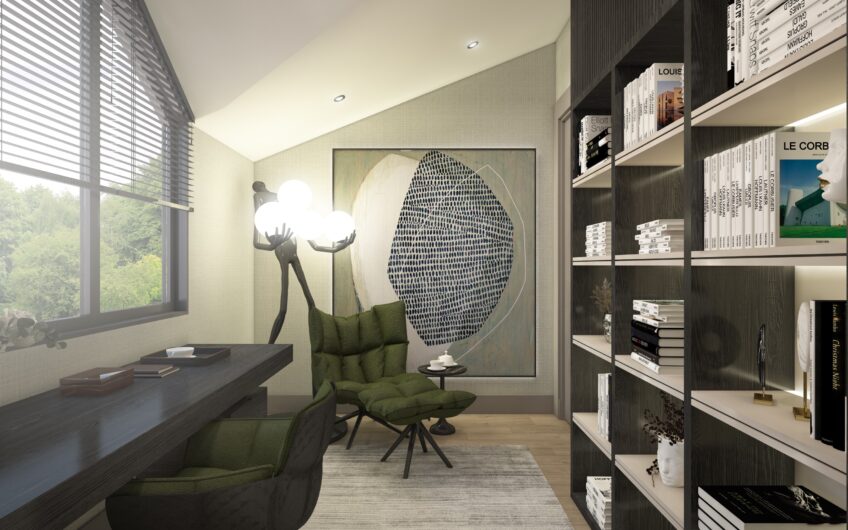 Luxurious villas with separate pool in an upscale neighborhood