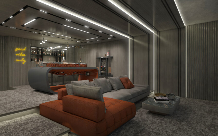 Luxurious villas with separate pool in an upscale neighborhood