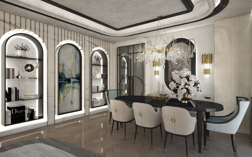 Luxurious villas with separate pool in an upscale neighborhood