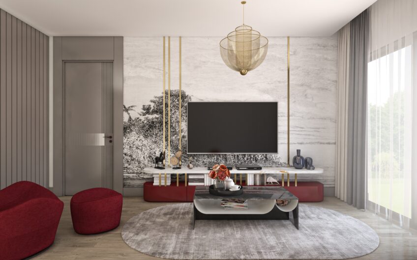 Luxurious villas with separate pool in an upscale neighborhood