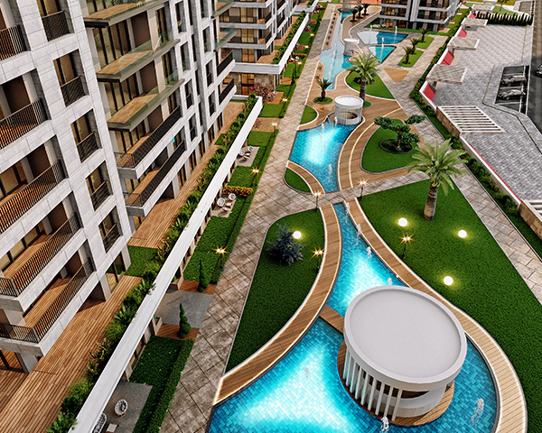 A family project that provides comfortable living near the marina in Beylikdüzü