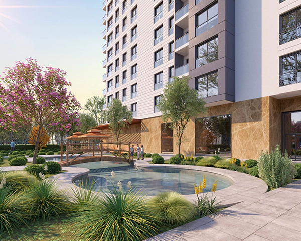 An investment residential project with views of the Istanbul Canal and Kucukcekmece Lake