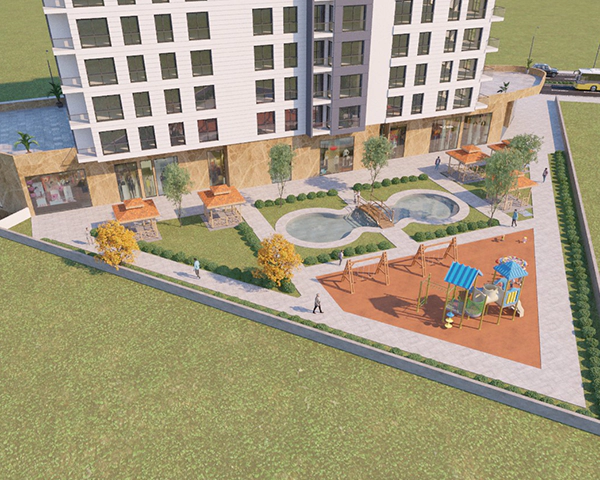 An investment residential project with views of the Istanbul Canal and Kucukcekmece Lake
