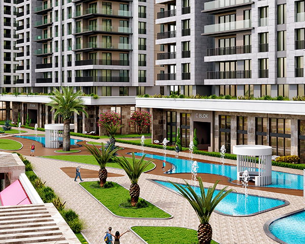 A family project that provides comfortable living near the marina in Beylikdüzü