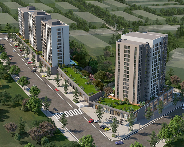 A new project in the center of Istanbul, in the Topkapı area, closest to all shopping centers